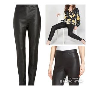 Halogen XS Black faux leather leggings. Excellent condition